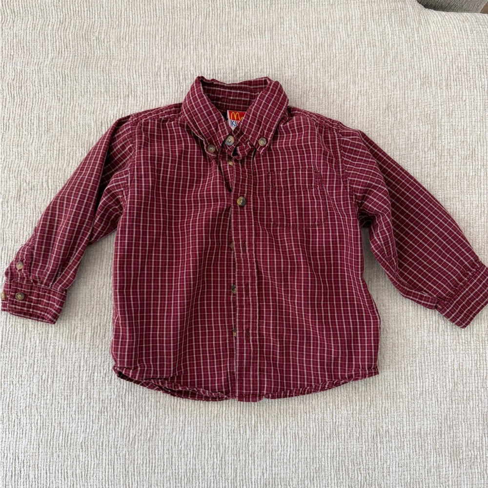 Vintage McKids Plaid Long Sleeve 2T